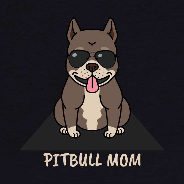 Cute Pitbull Mom Dog by DUCO